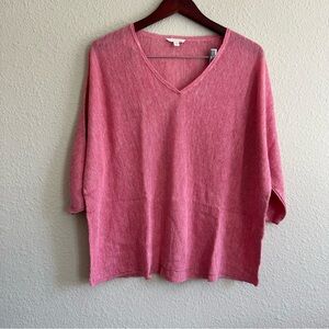 Eileen Fisher Rose V-Neck Sweater